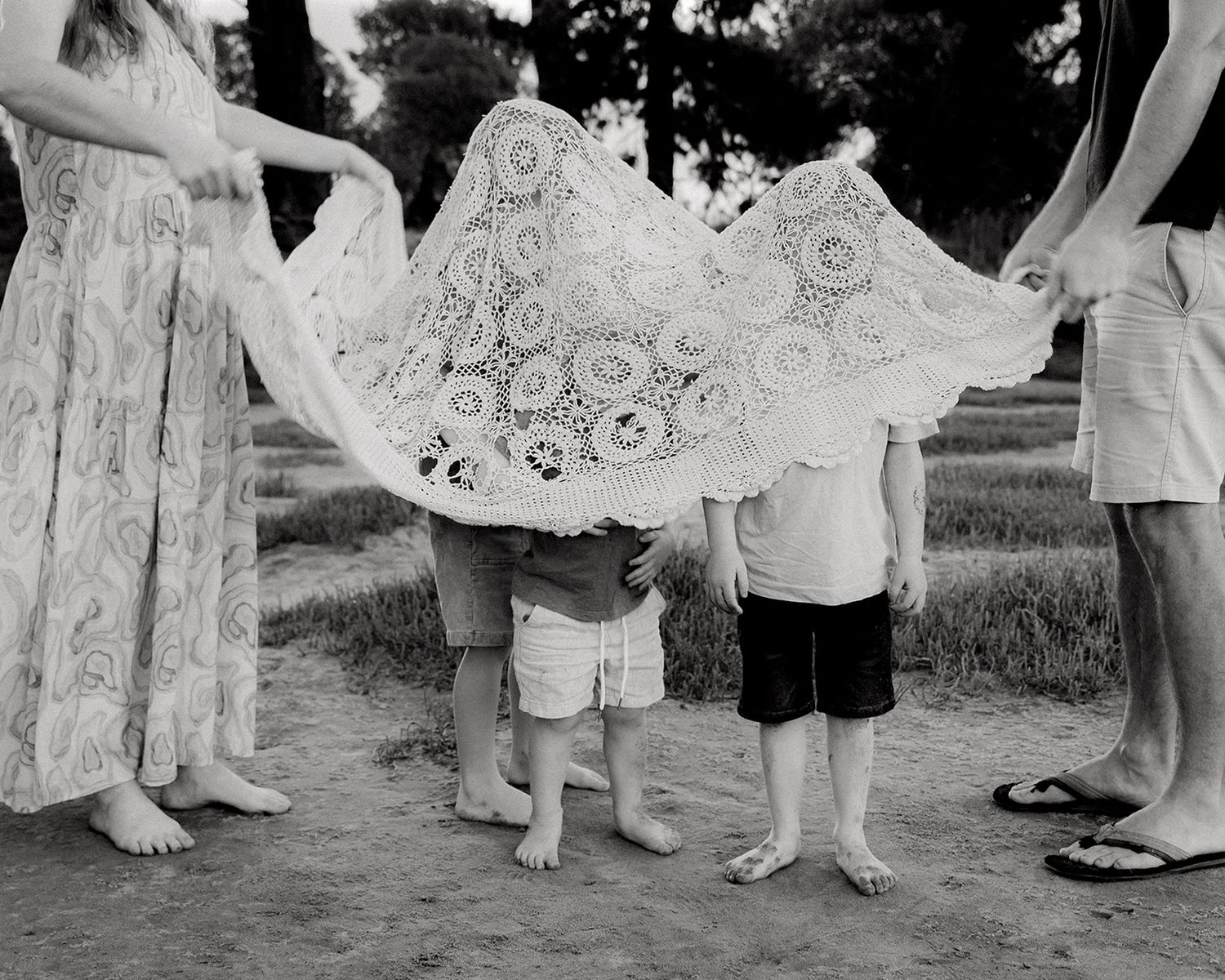 Family celebrating a season of life together