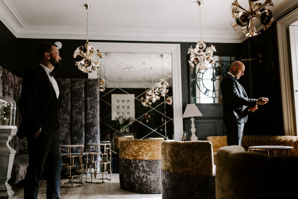 groom getting ready