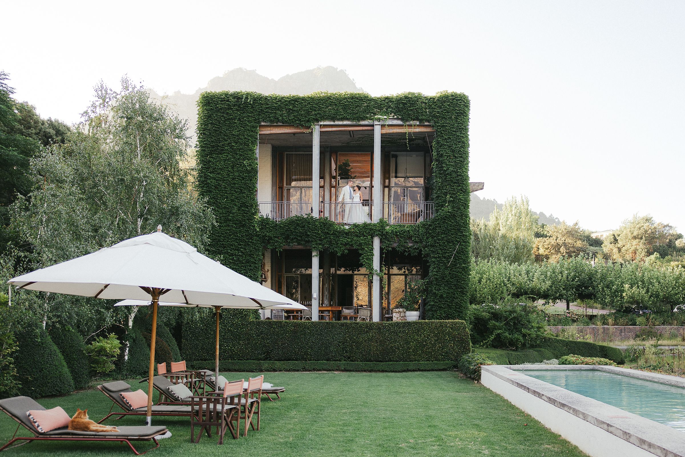 The villa next door at Johannesdal 1207 with elegant interiors and garden views