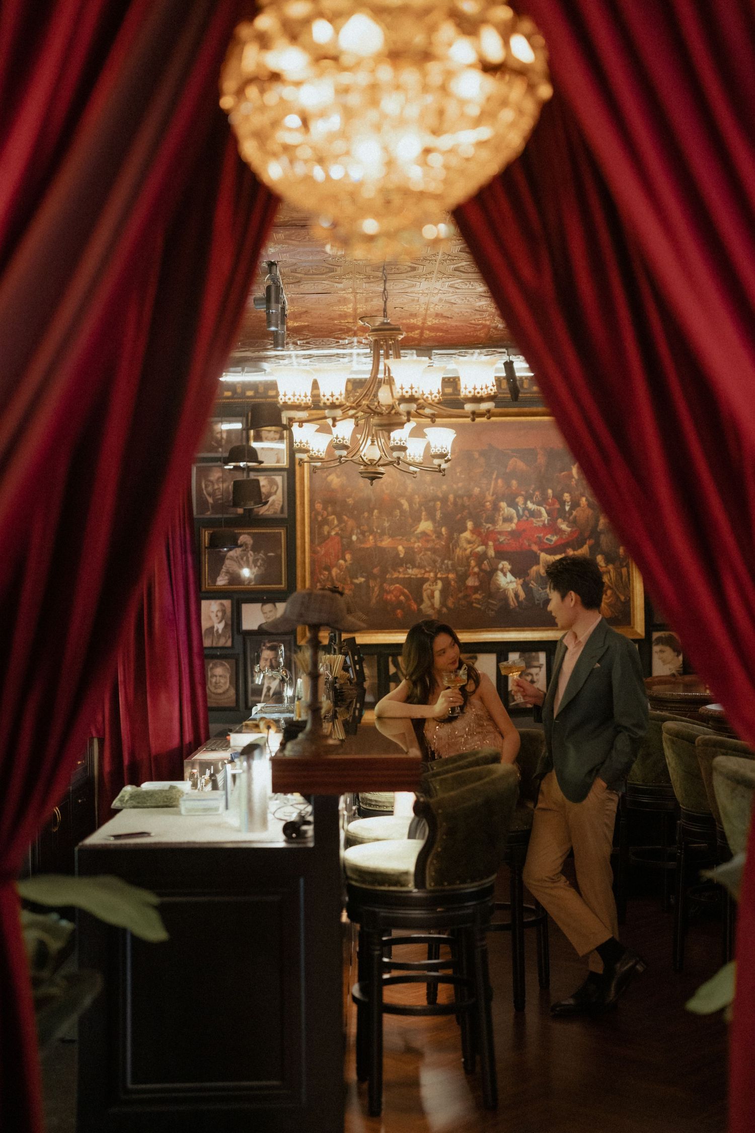 alt="Couple prewedding photoshoot at Bar clubs"