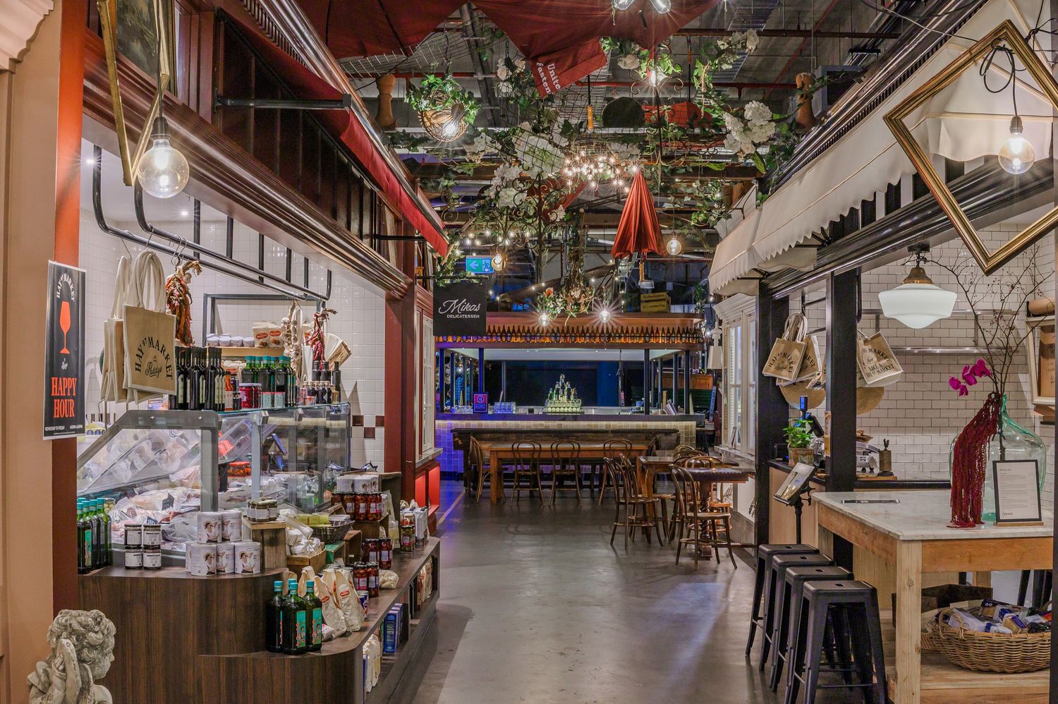 Inside Hay St market, Sydney.