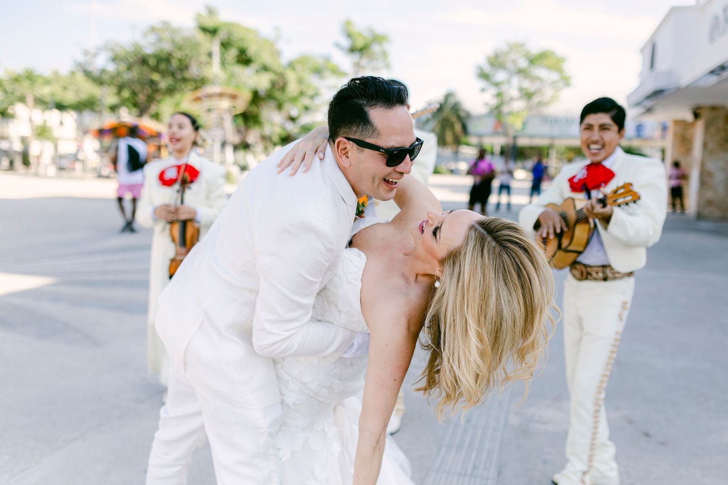Candid Tulum wedding photo – emotional bride and groom portrait.