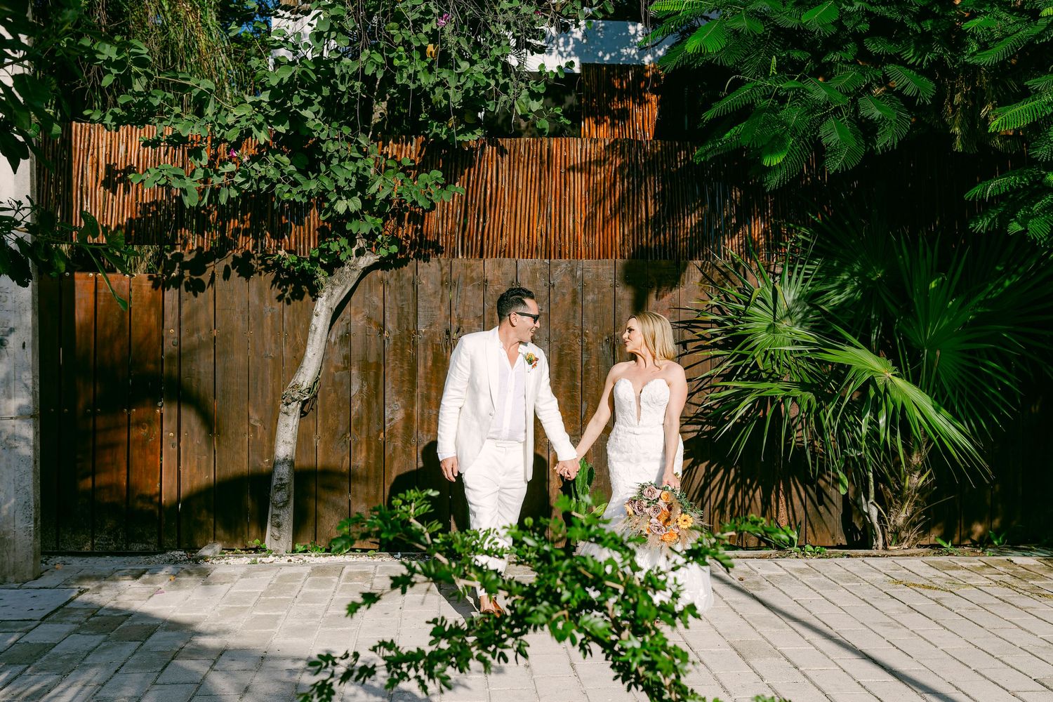 Emotional Riviera Maya wedding photo