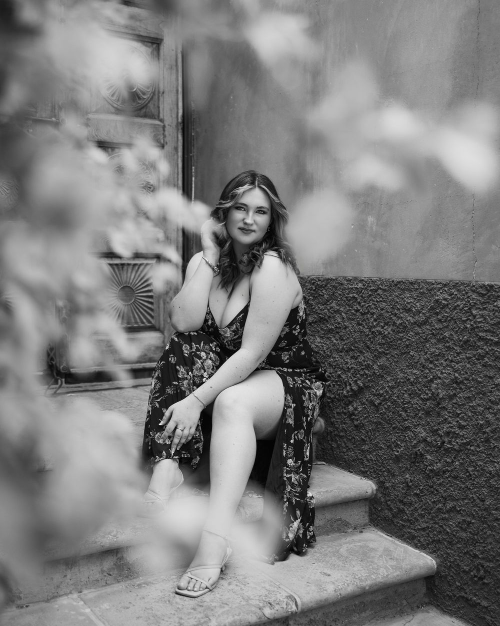 Senior posing at Mercado San Agustín in Tucson – Class of 2026 senior pictures