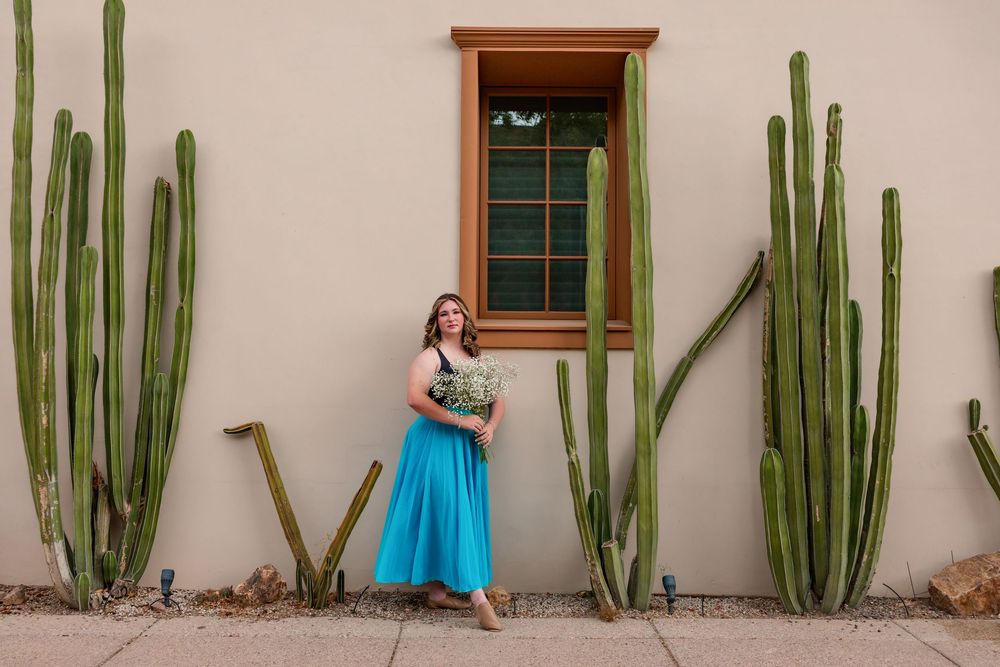 Senior dancer posing at Mercado San Agustín in Tucson – Class of 2026 senior pictures