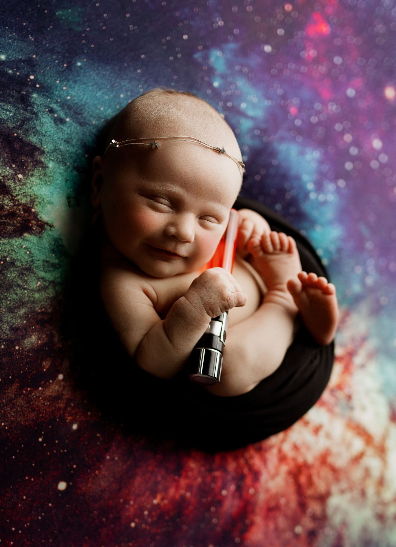 Custom newborn photography featuring carefully styled portraits near Huntington, WV.