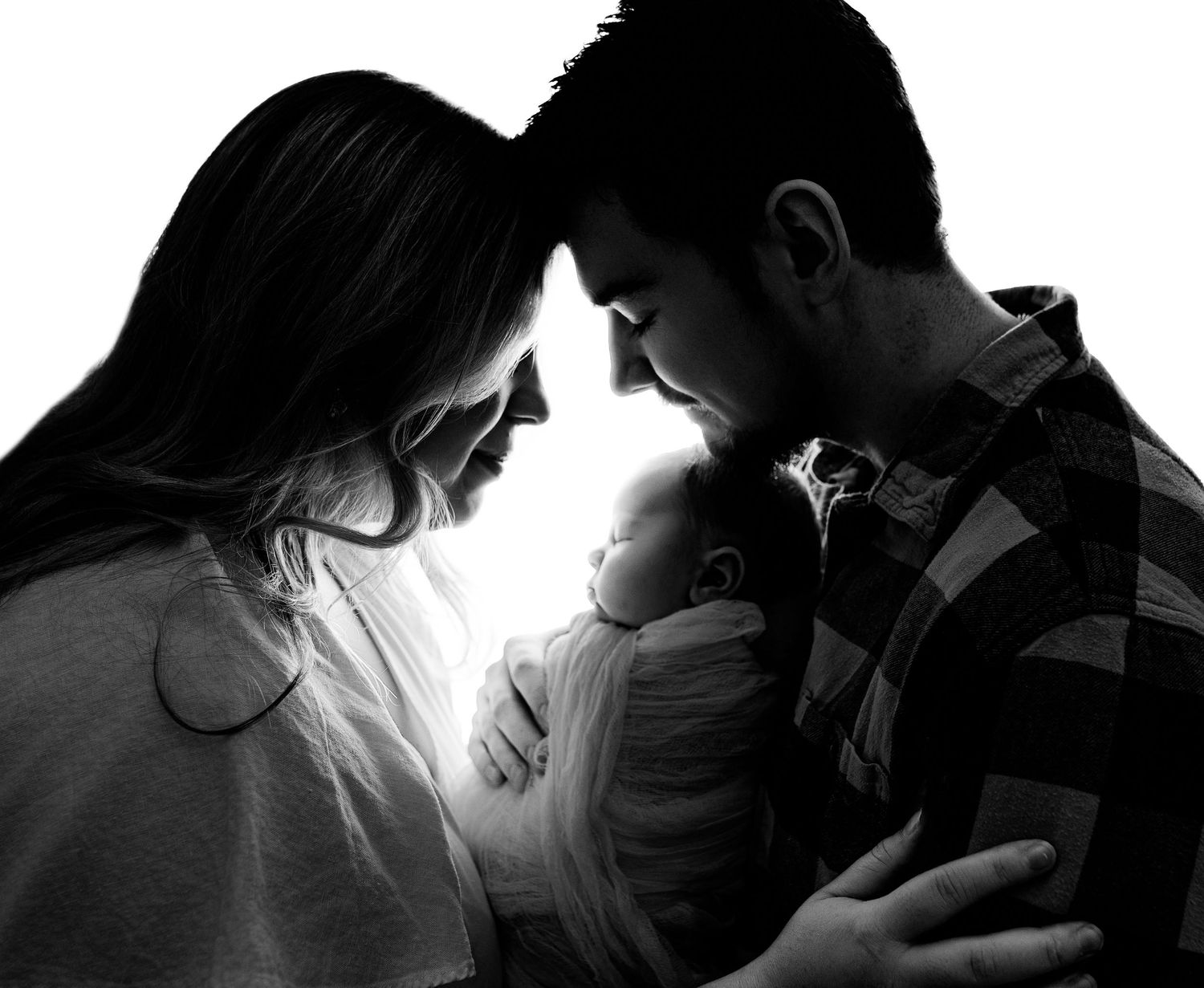 Bailey's Photography | Ashland KY | Newborn in Arms of Family | Cozy Studio Session