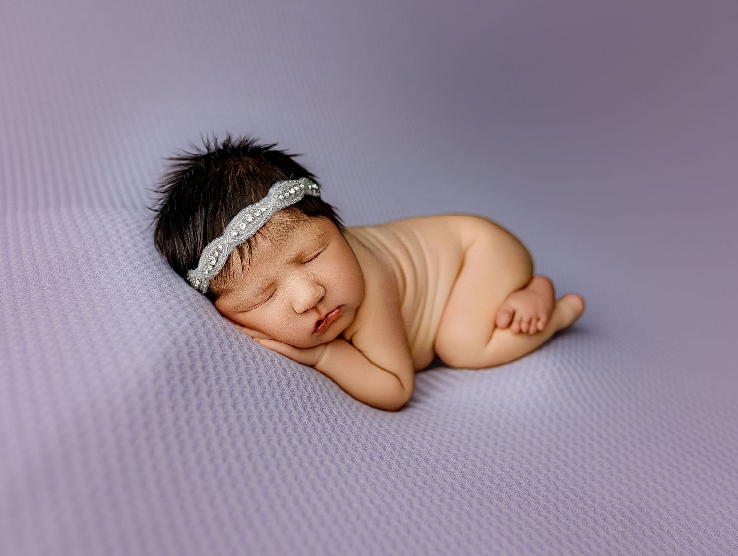 Bailey's Photography | Southern Ohio | Baby Girl in Headband | Portsmouth OH Photographer