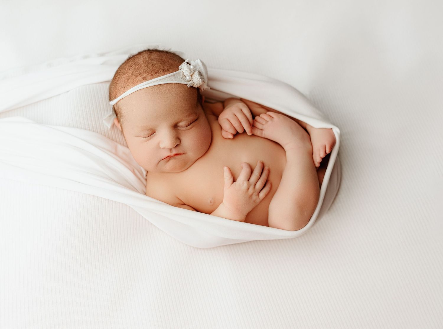 Bailey's Photography | Waverly OH | Portsmouth Baby Photographer | Classic Newborn Beanbag Pose