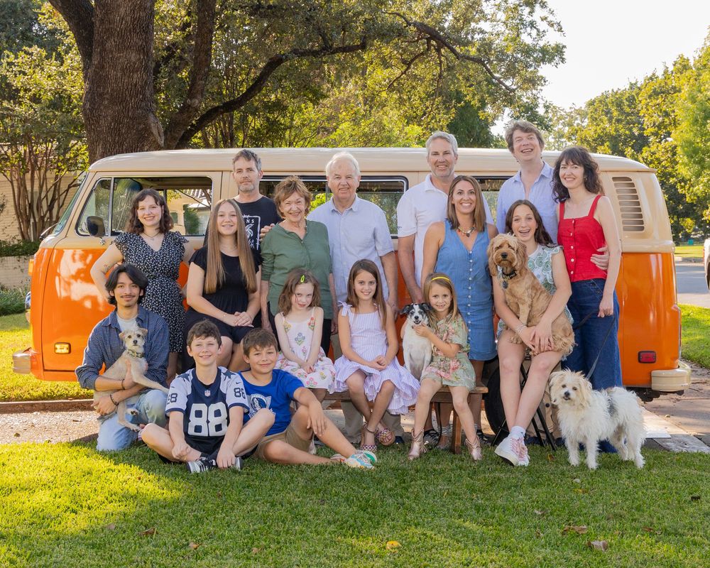 Family Photo in Front of VW Van