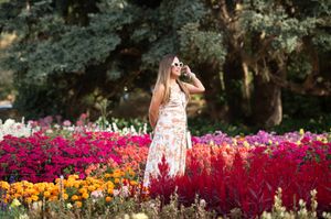 People in Fields of Flowers