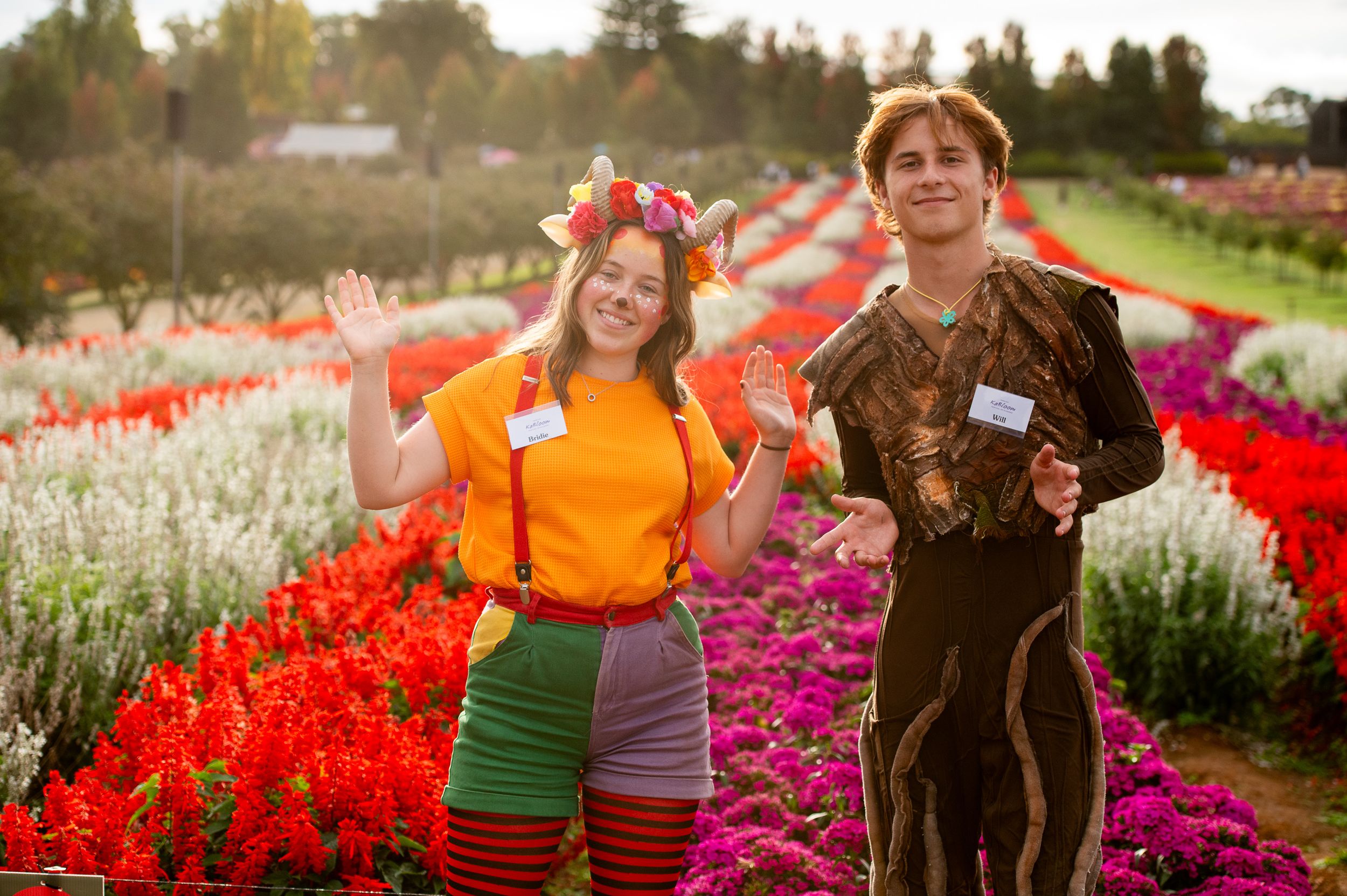 characters at the kabloom festival