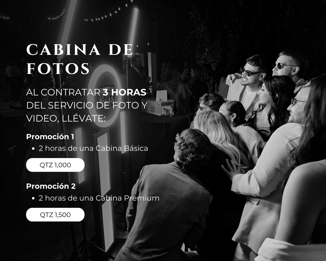 cabina de fotos para bodas en guatemala