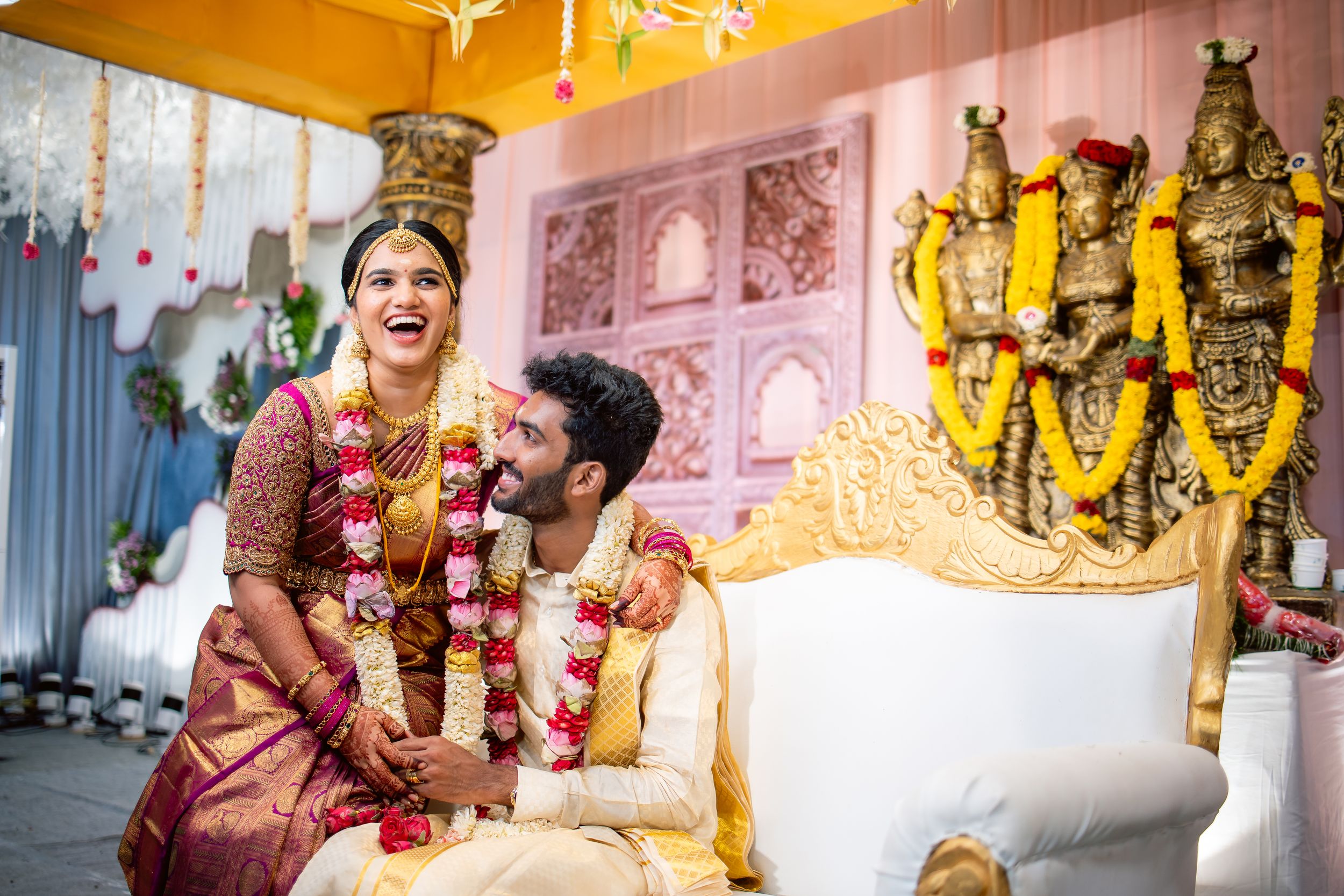 Unscripted moment of Shivani and Kathir from their grand erode wedding happened at Eeebees mahal