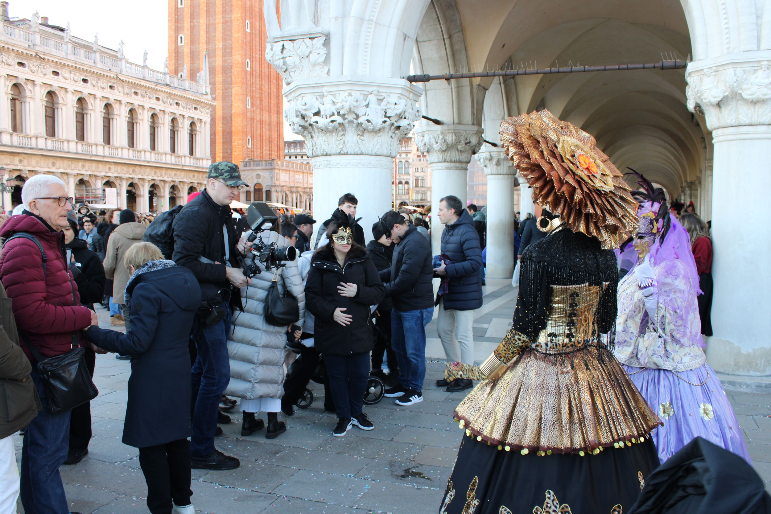 Venice Carnival 2026 photographer at work