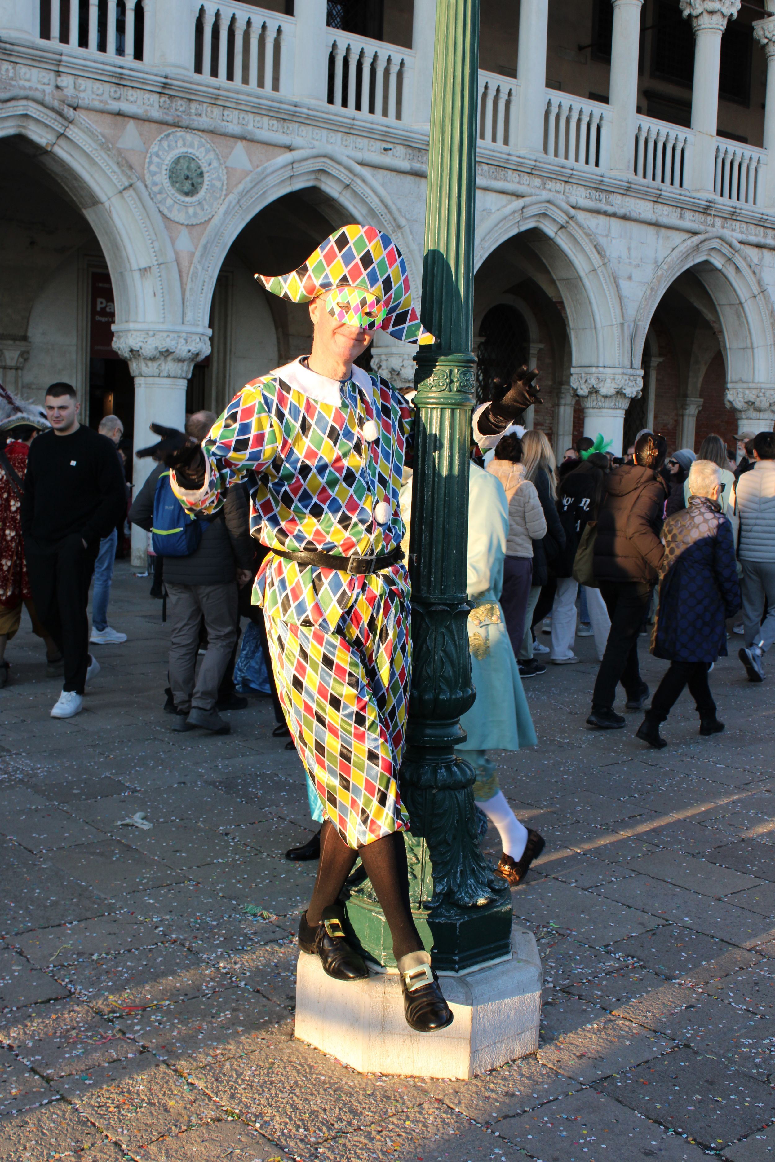 Venice Carnival 2026 harlequin
