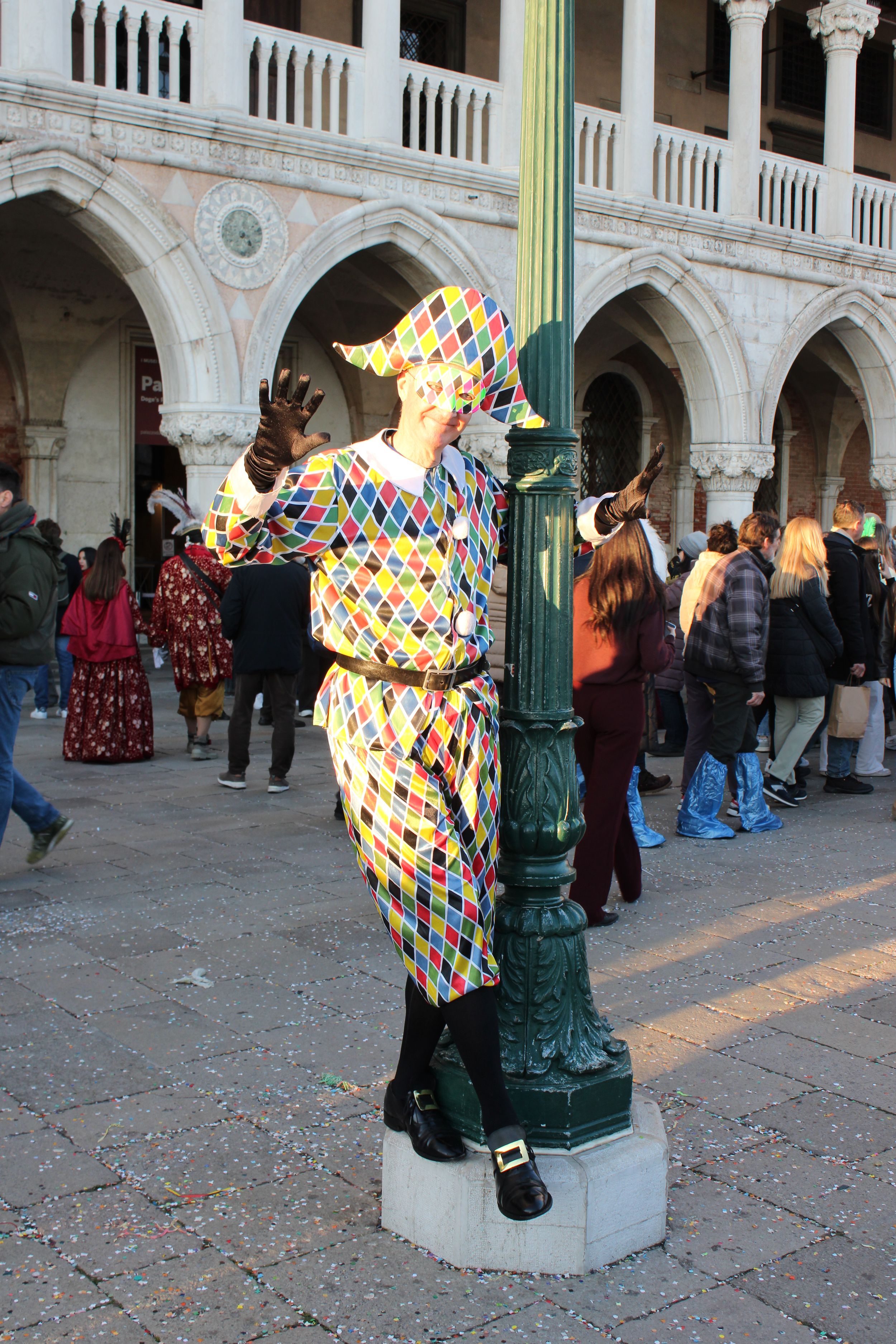 Venice Carnival 2026 harlequin