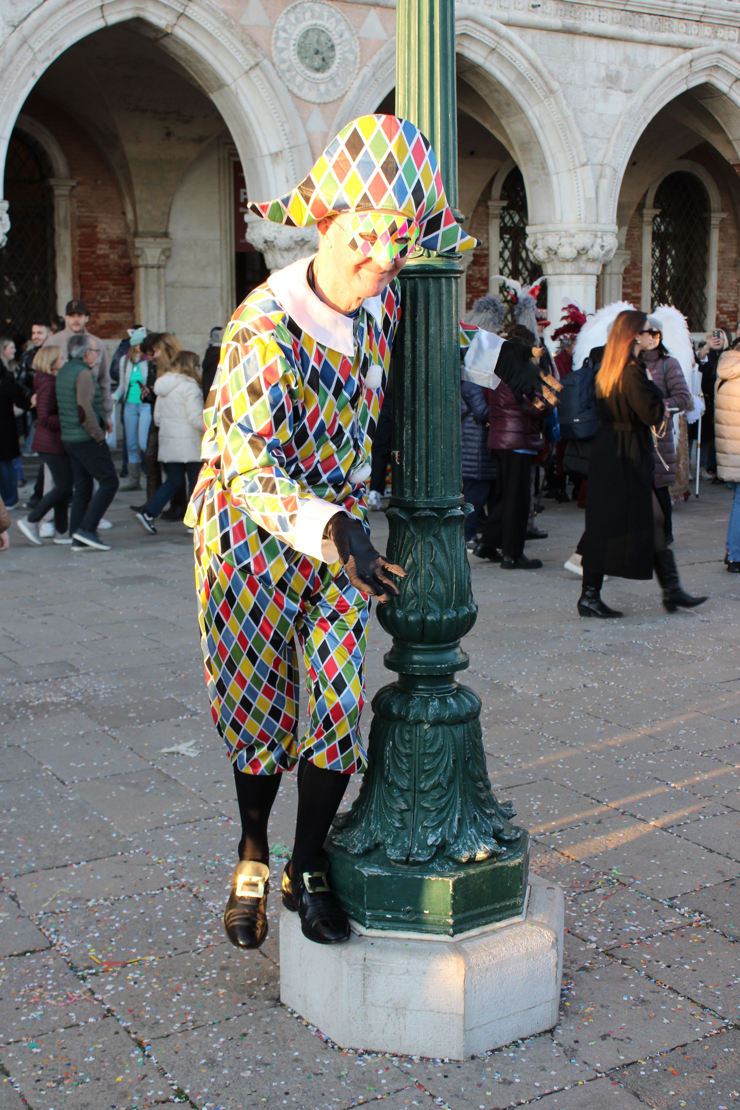 Venice Carnival 2026 harlequin
