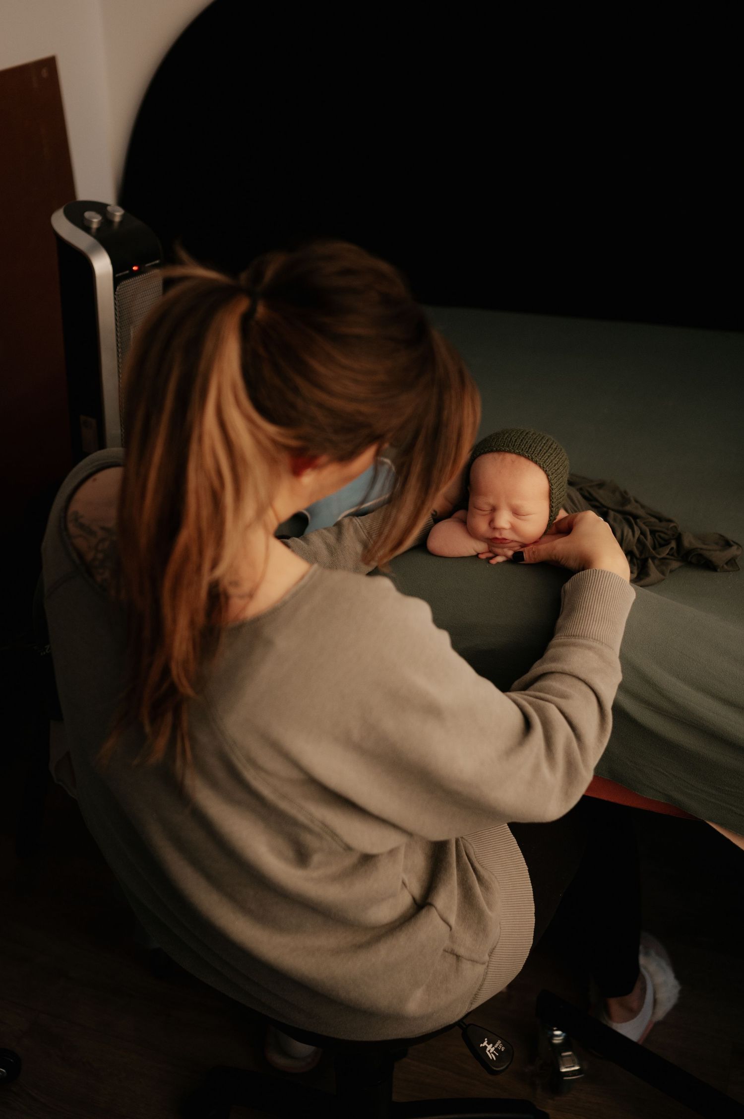 a newborn photography workshop taken place in red deer alberta