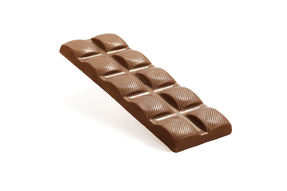 Product photography featuring a chocolate bar, created by commercial photographer Chris Z of Zeng Studio.