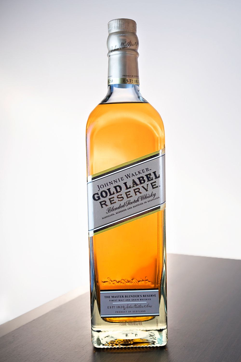 Product photography featuring a single alcohol bottle created by commercial photographer Chris Z of Zeng Studio.