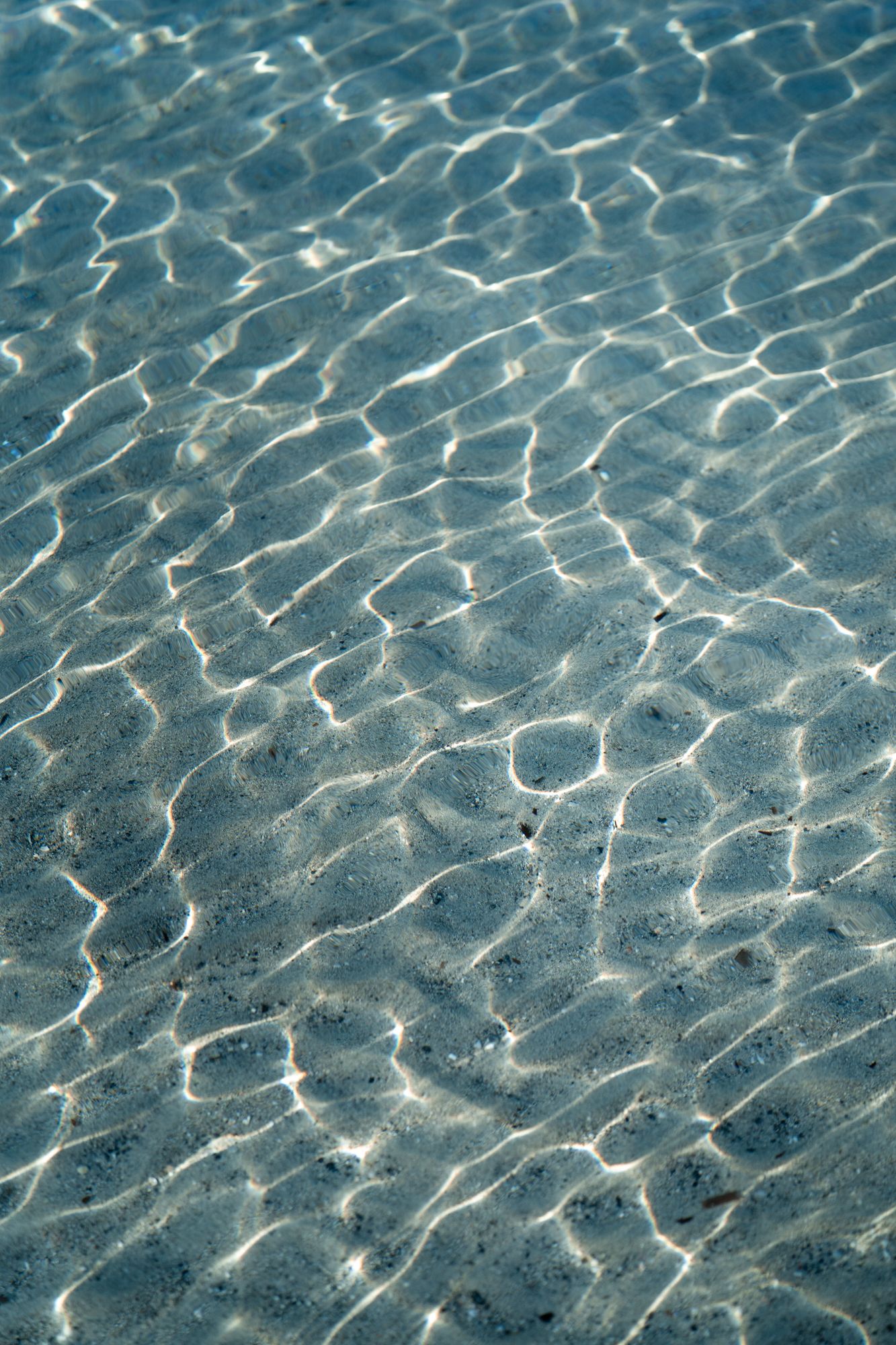 eau de mer translucide avec reflets
