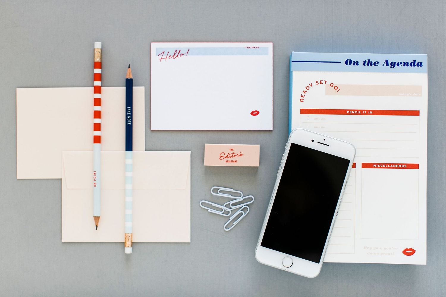 Styled social media planning flat lay for branding photography
