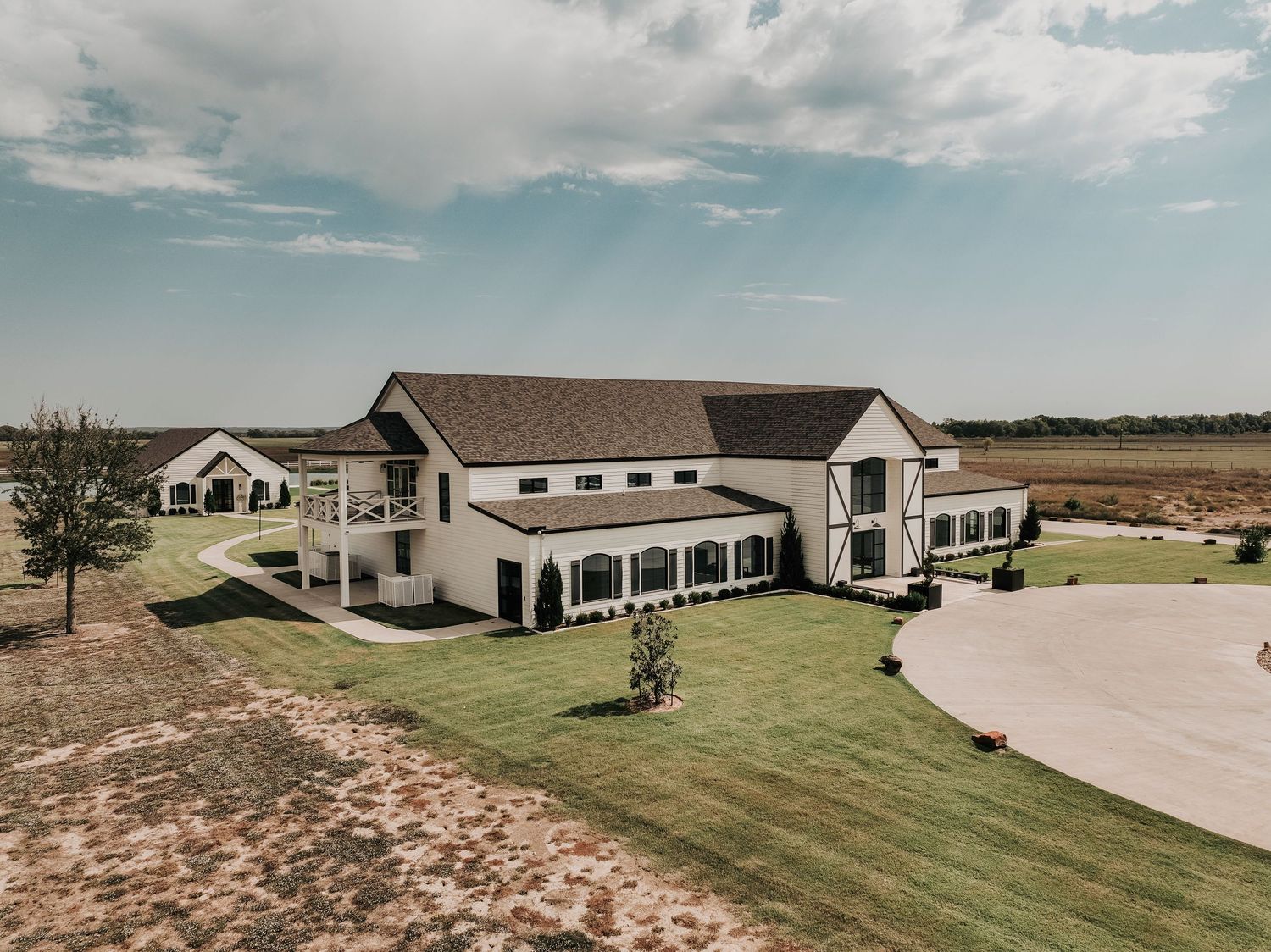 an arial shot of the gardenia wedding venue taken by april pinto photography