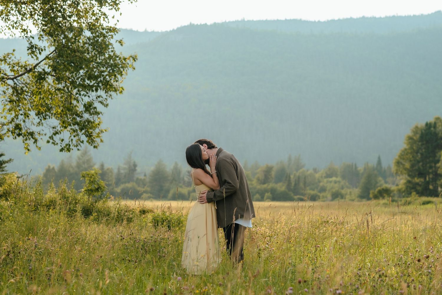 Couple at sunset in Silent witness in Gander