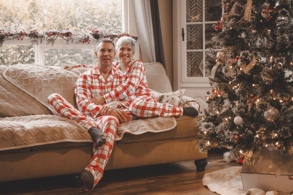 theme, Christmas, couple