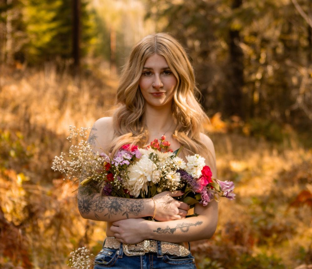 theme, flower top, portrait
