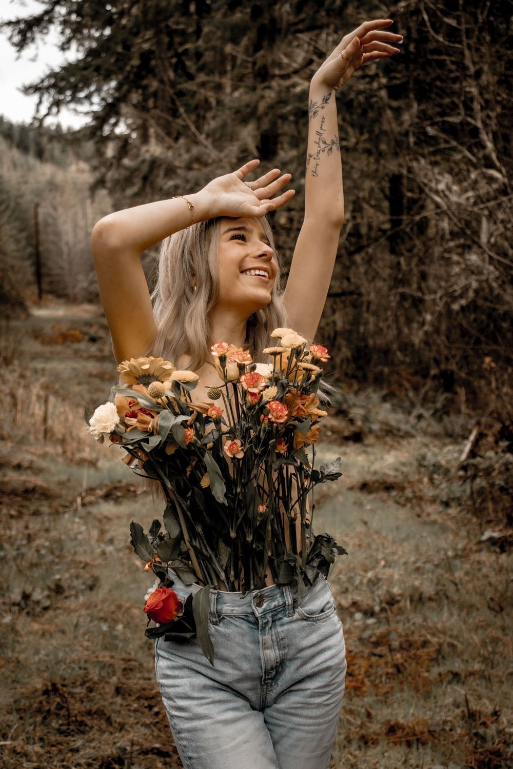 theme, flower top, portrait
