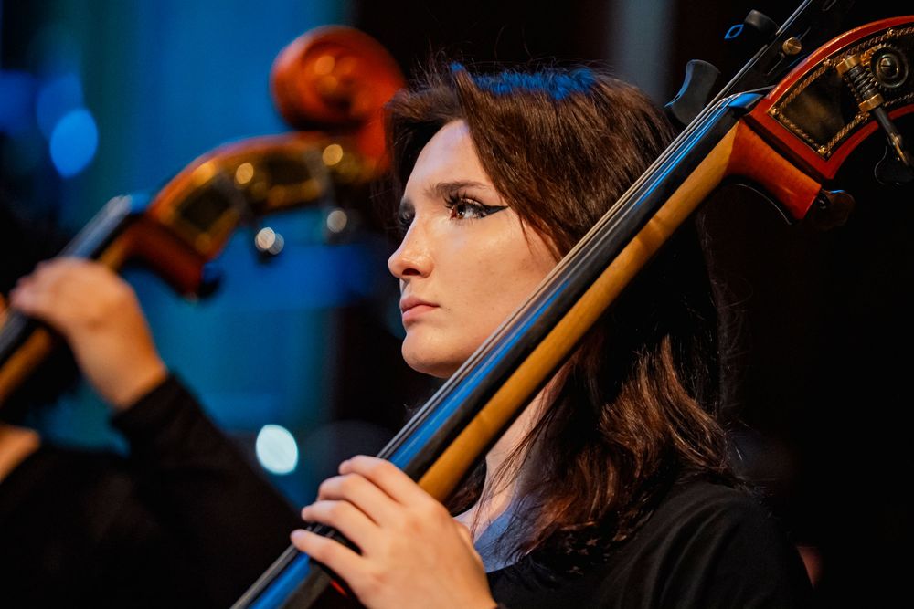 A Girl playing the Cello
