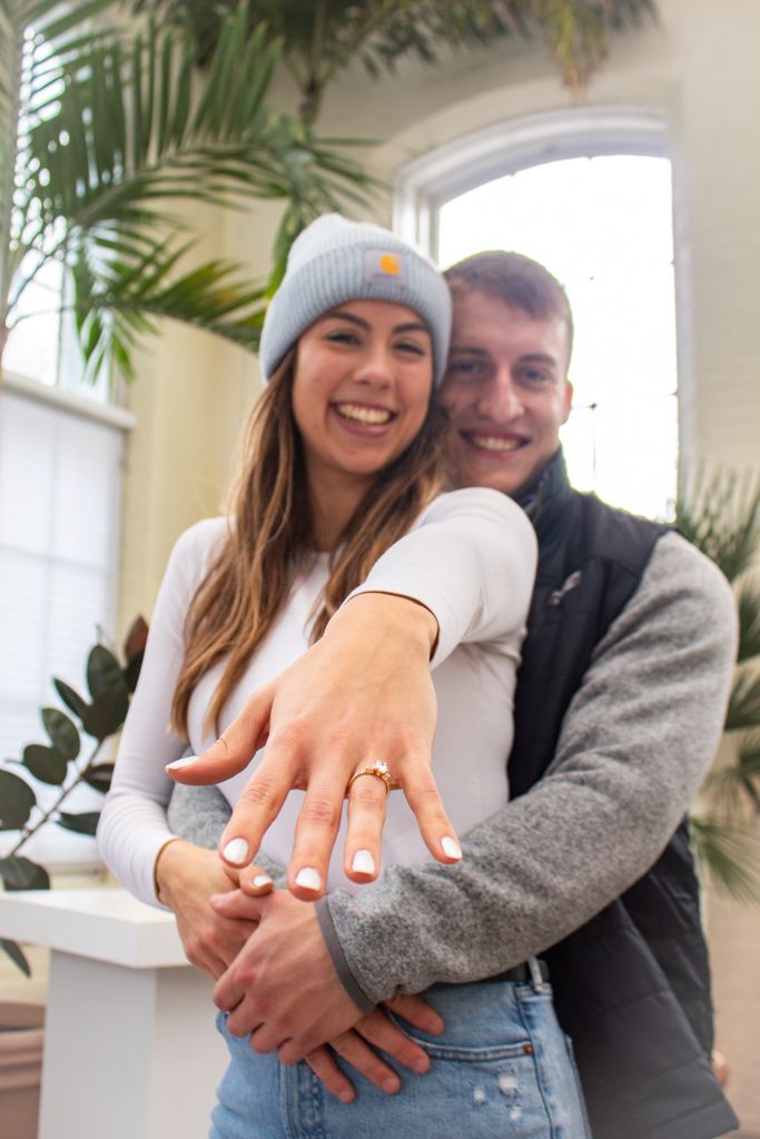 Indoor Engagement Photo Saint Louis, Misssouri