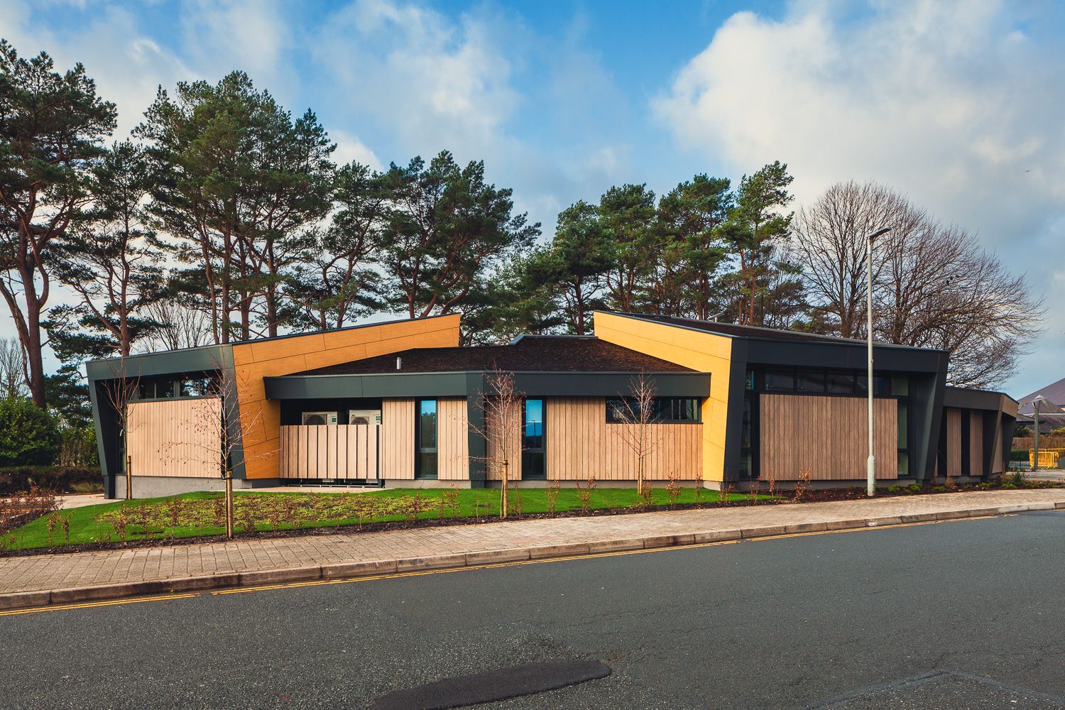 Architectural photograph of Manin Cancer Care Centre on the Isle of Man
