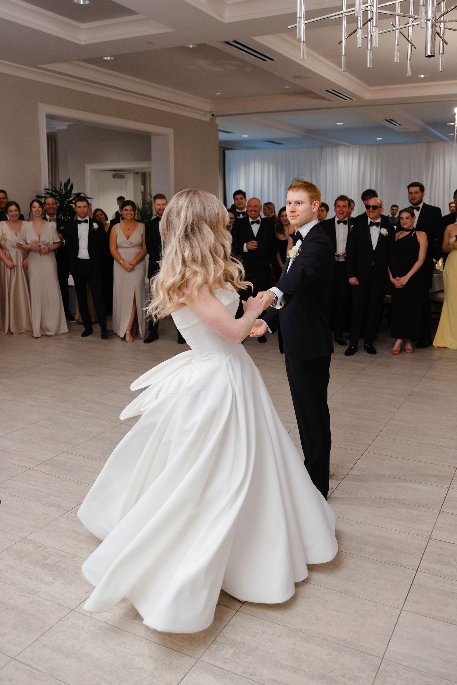Wedding reception at BallenIsles Country Club in Palm Beach, Florida during a wedding photographed by Tom Forrest of Ohio.