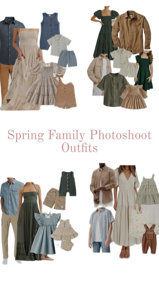 color choices for clothing and ideas of what to wear for photo sessions