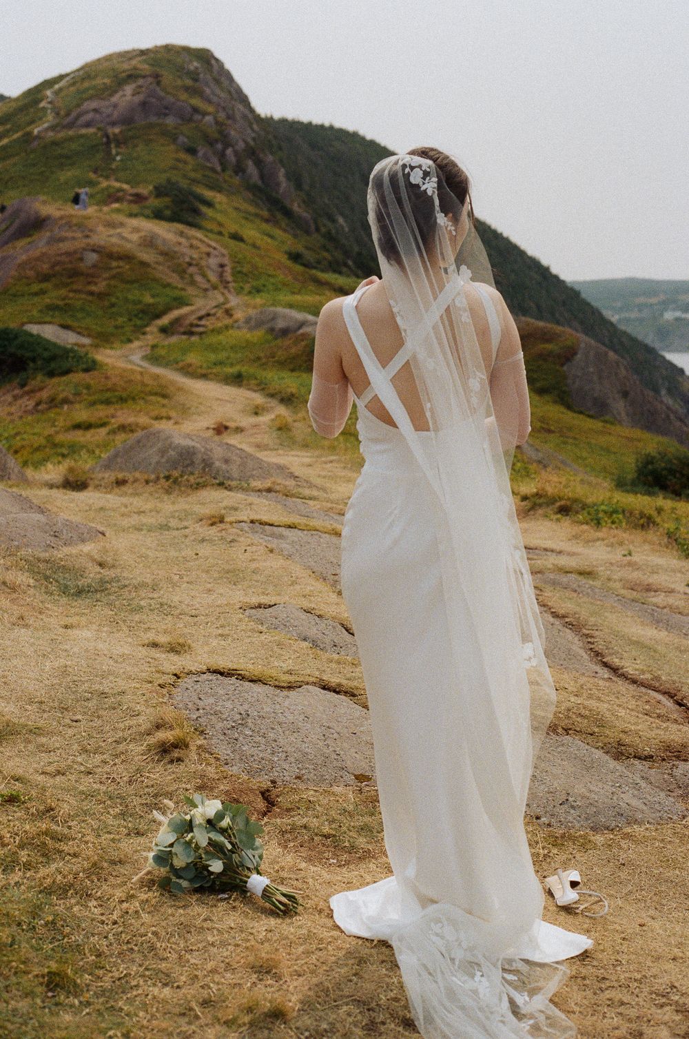 Film Photograph of an Elopement at Torbay Point St. John's Newfoundland by Documentary Wedding and Lifestyle Photographer Kaitlyn Yvette