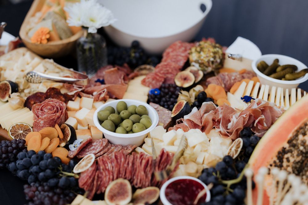 Charcuterie board catering by Crooked River Distillery, intimate elopement wedding venue Moncton wedding photography, New Brunswick