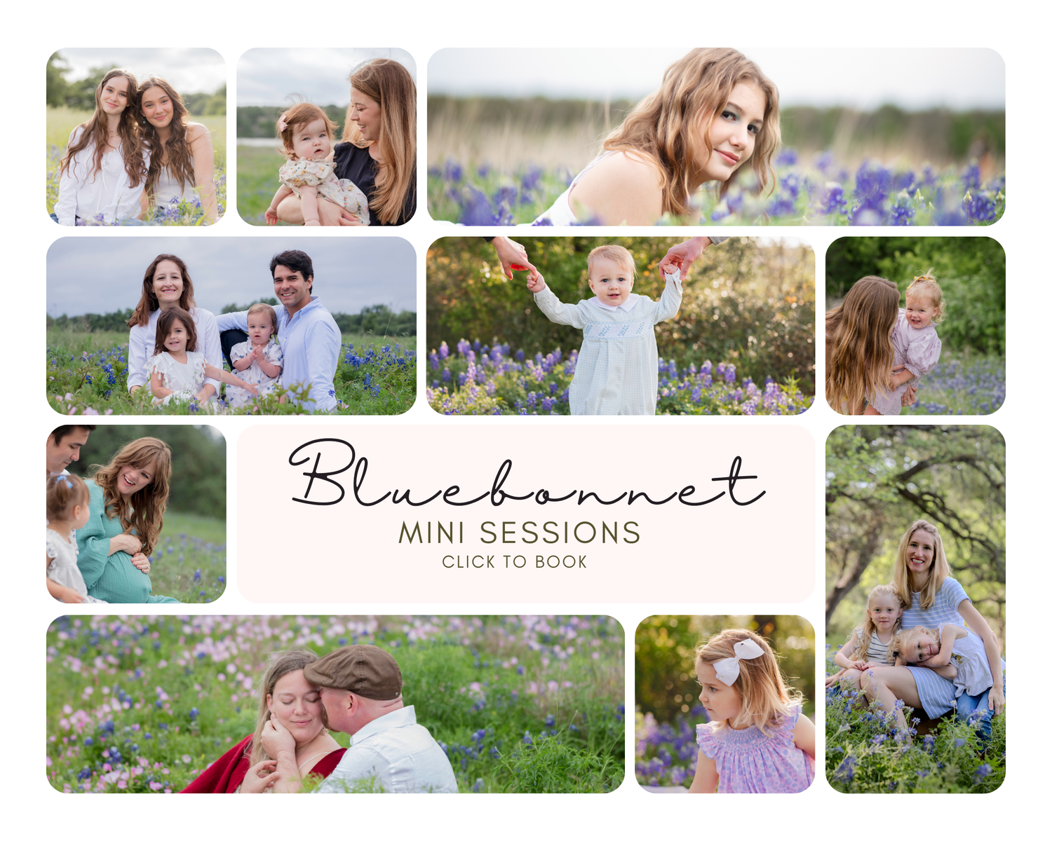 Blue Bonnet Mini Session Brushy Creek Lake park Cedar Park Texas Photo 2025 Book a Session Online