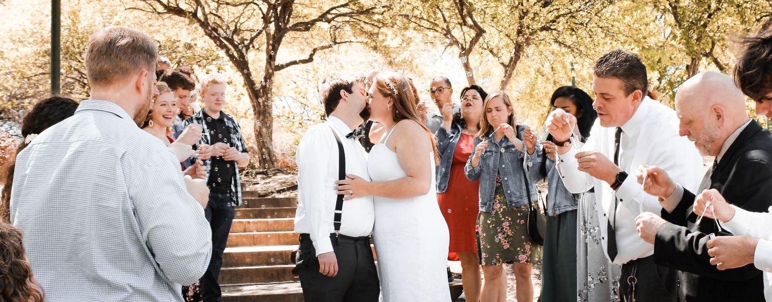 Micro wedding send off