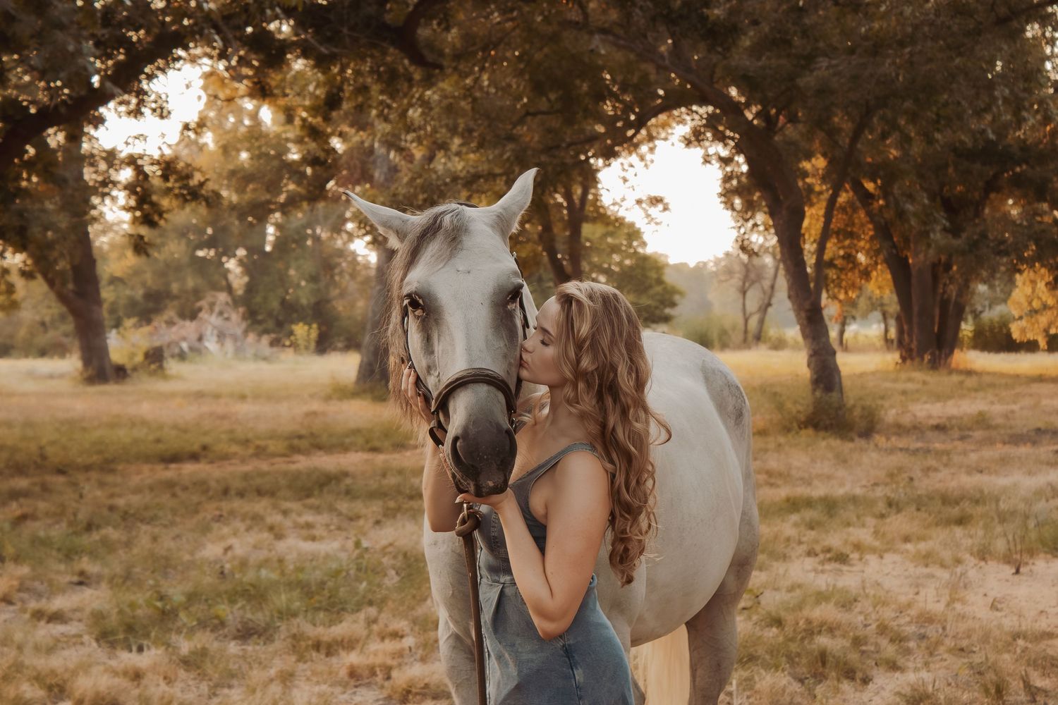 Graduation photos with a girls horse