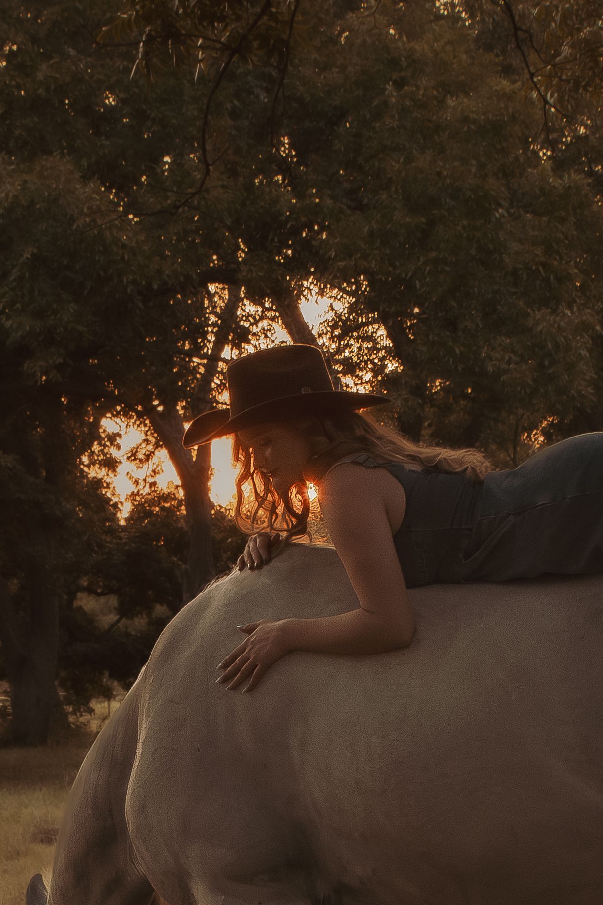 Graduation photos with a girls horse