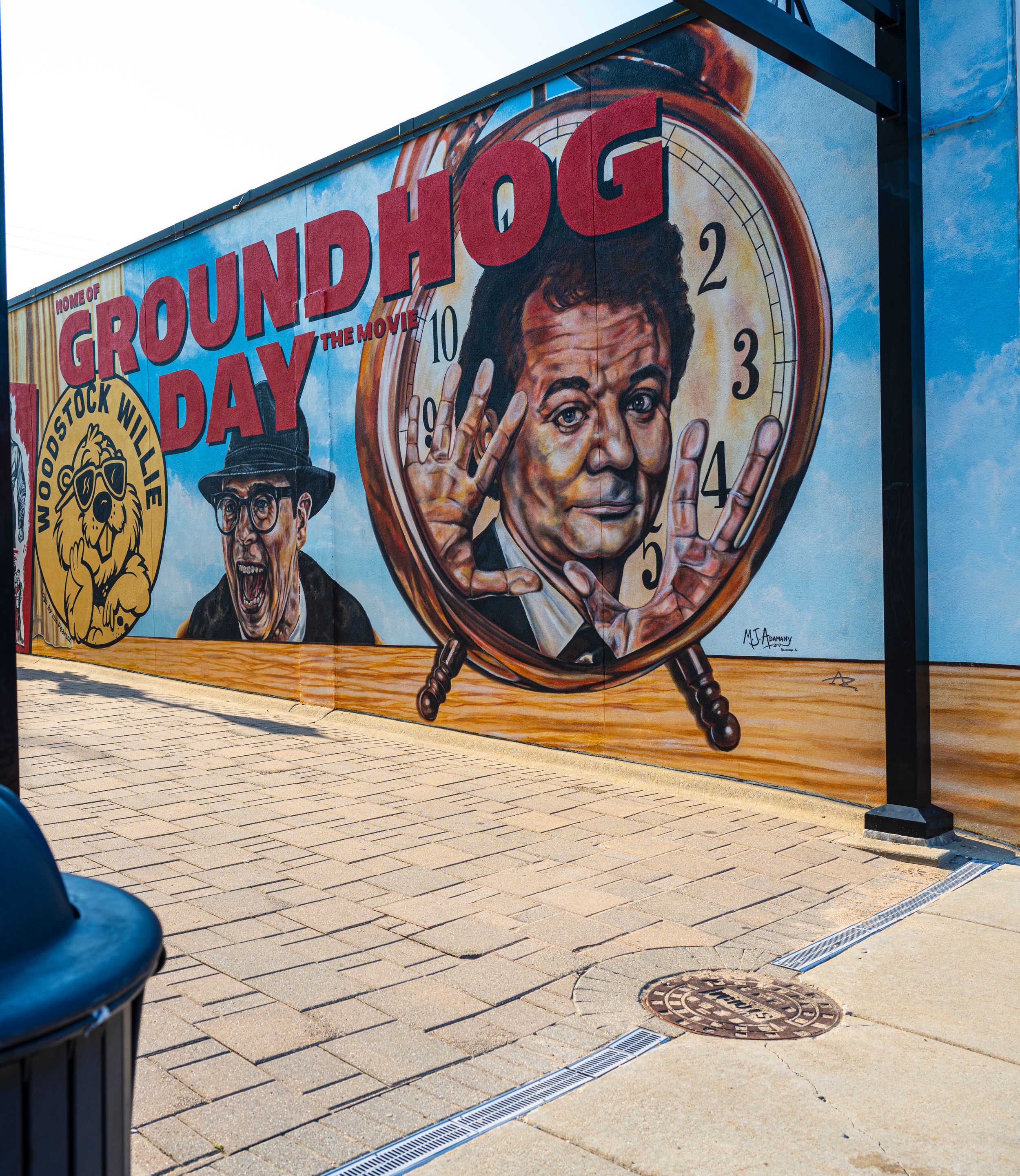 So of course we watched Groundhog Day then had to go visit Woodstock, IL. My kids had no idea but it's one of my favorite movies...