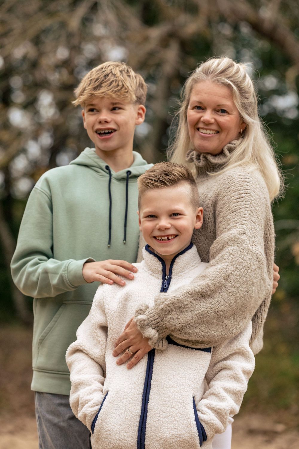Herfst fotoshoot bos
