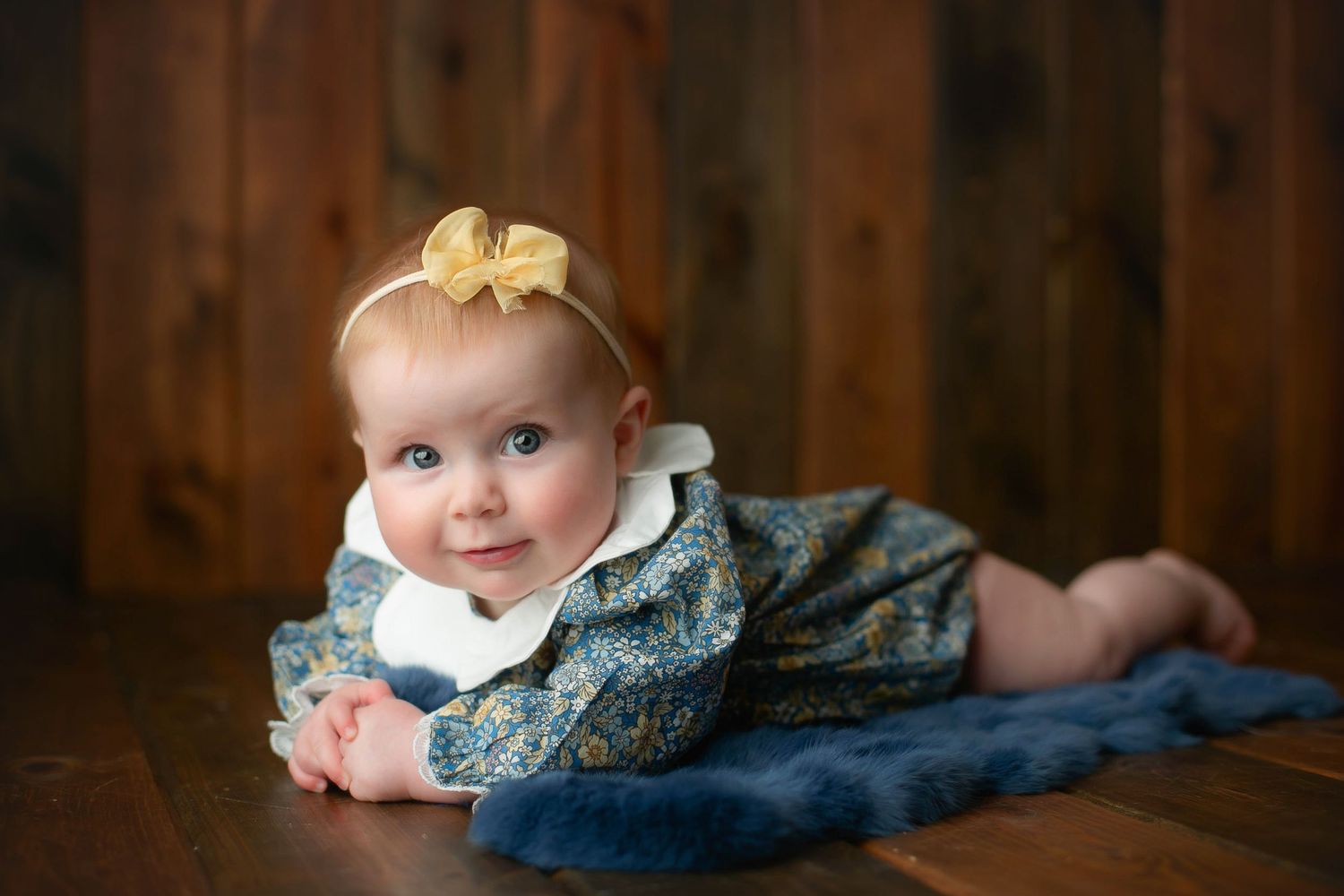6m old laying down on belly. Greenville sc newborn photographer, Easley sc newborn photographer, Upstate sc newborn photographer