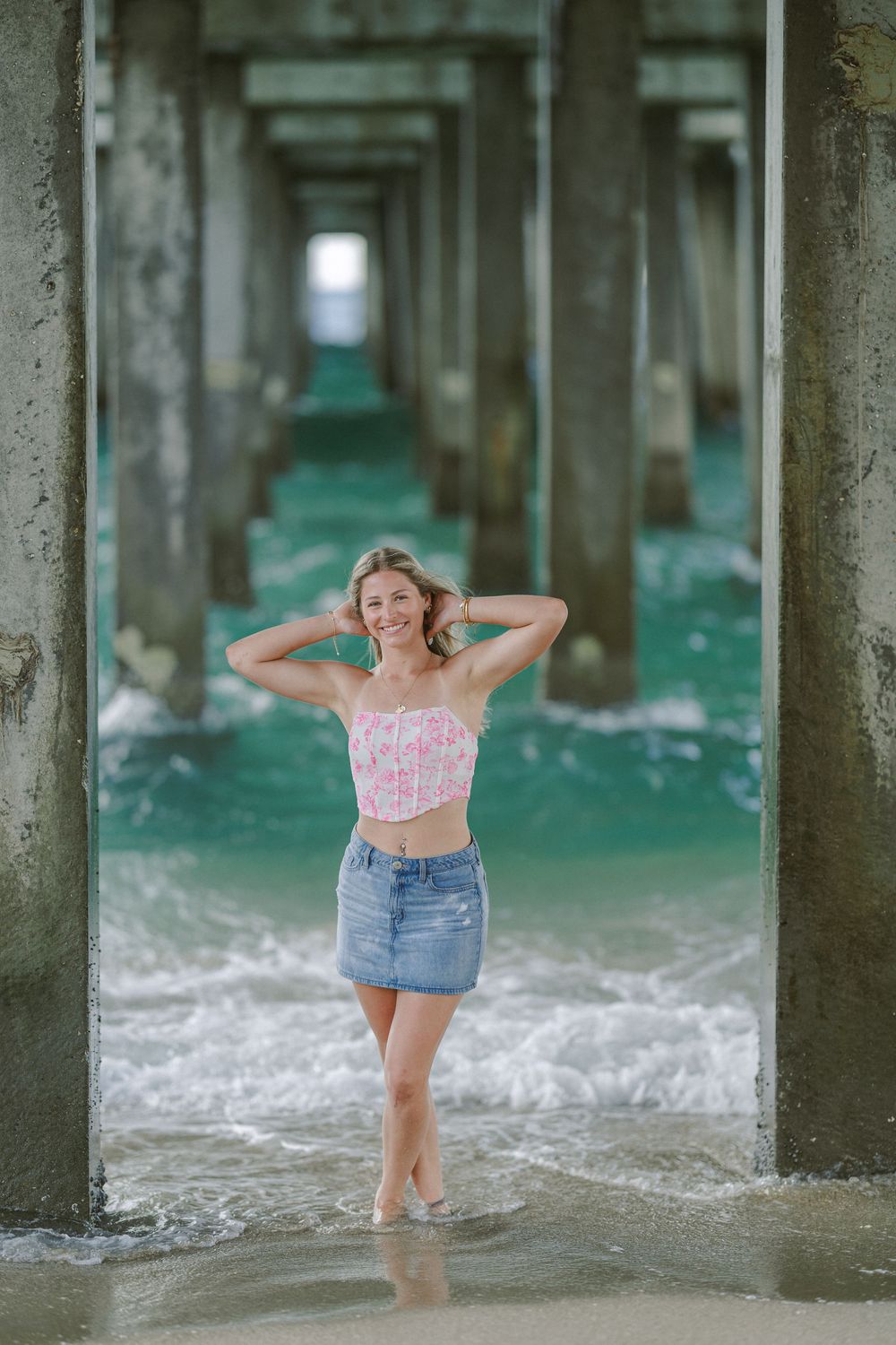 Senior Portrait at Pompano Pier