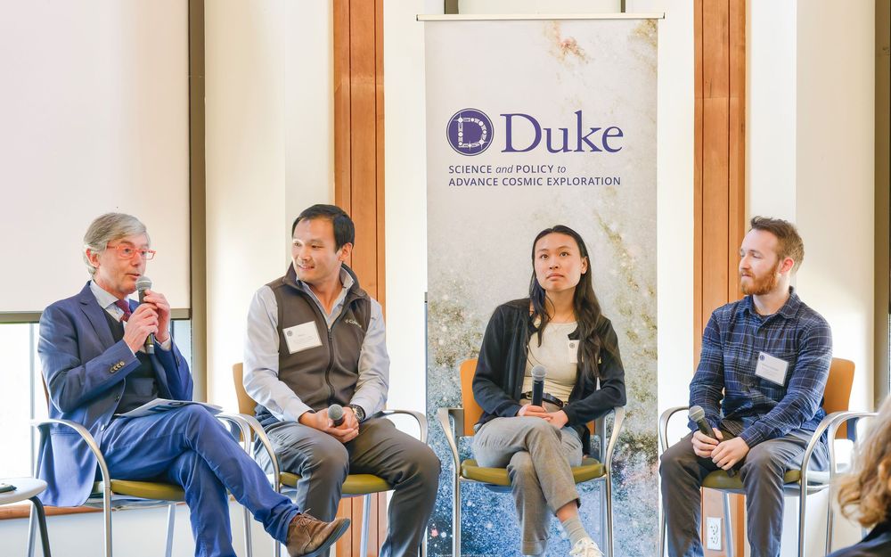 People participate in a professional workshop or conference session at Duke University.