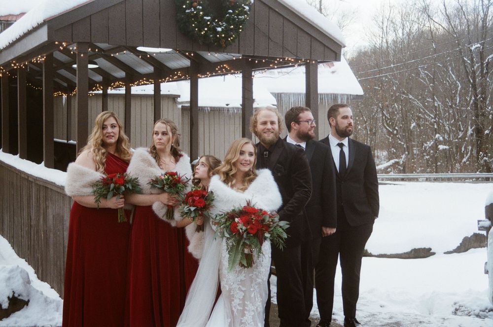 35mm Film Winter Wedding by Megan Bucci Photography