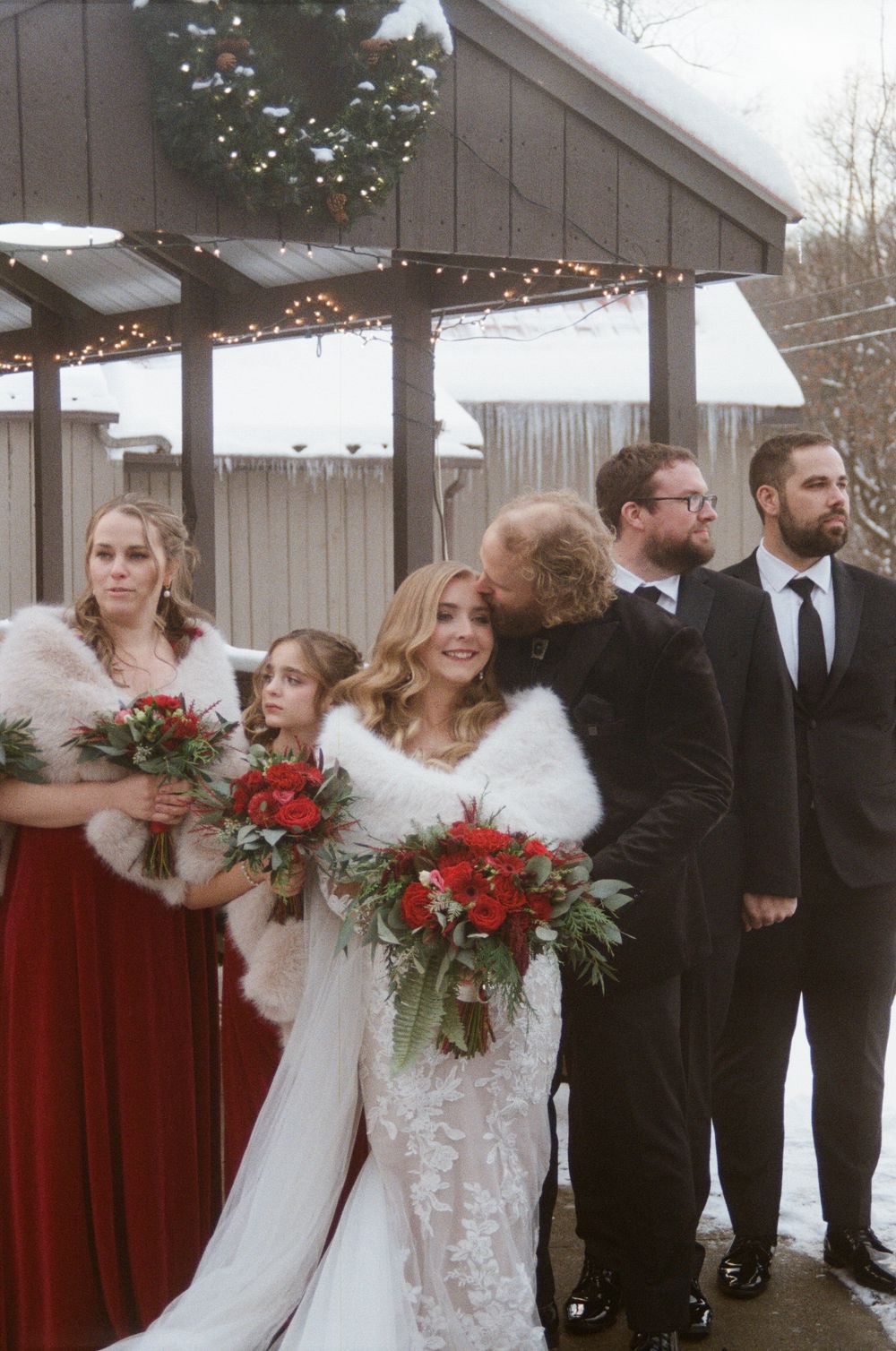 35mm Film Winter Wedding by Megan Bucci Photography